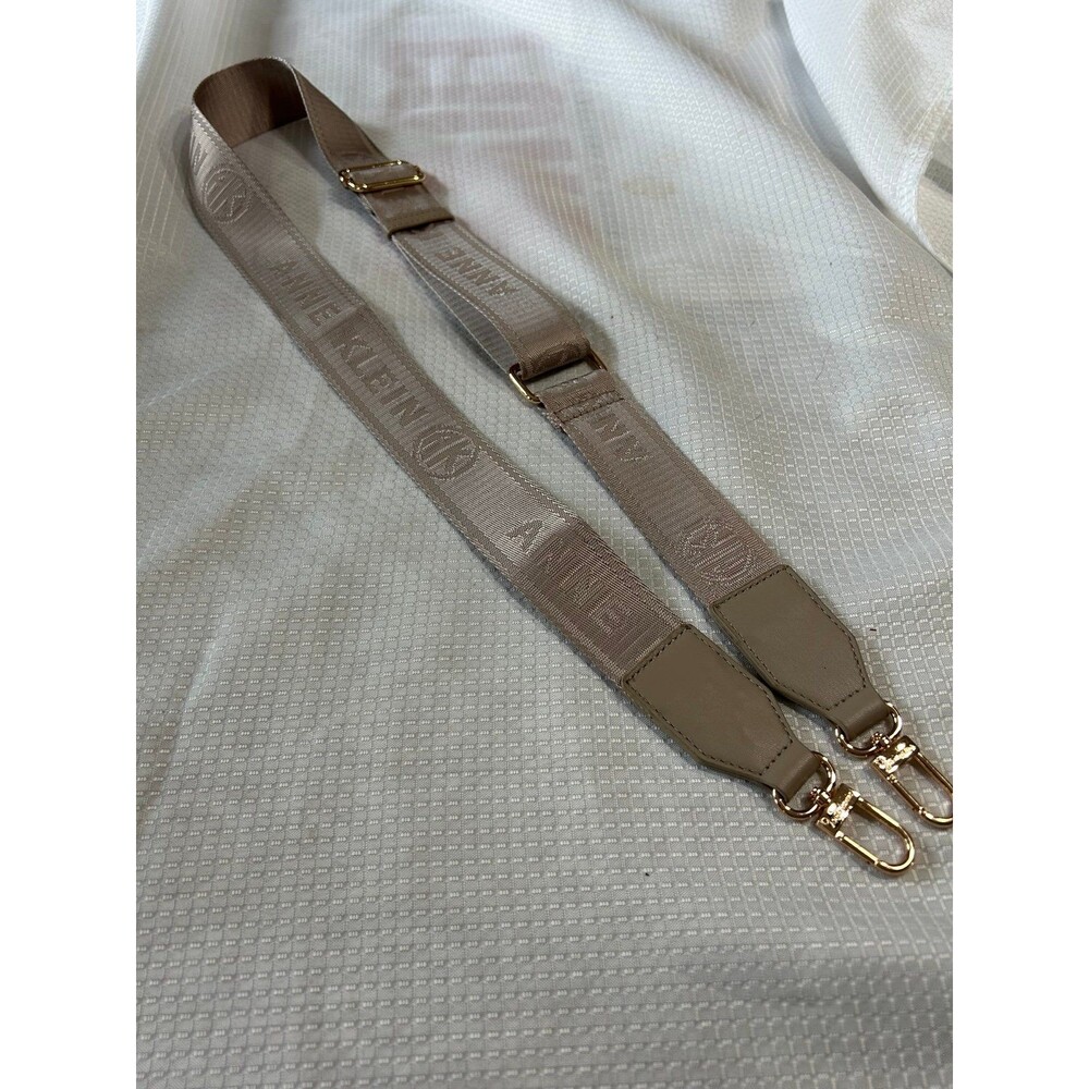 Anne Klein Taupe/Grey Bag Strap with Gold Tone hardware